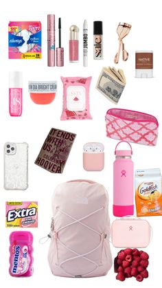 North Face Bag, Vaseline Lip Therapy, After School Routine, Backpack Essentials, Vaseline Lip