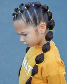 hairstyles braids bubble kids hair girl cute instagram braided longhair neuefrisureen club Mod Hairstyles, Aria Hair, Easy Little Girl Hairstyles, Softball Hairstyles, Girls Hairstyles Easy, Bubble Braids, Long Hairstyle