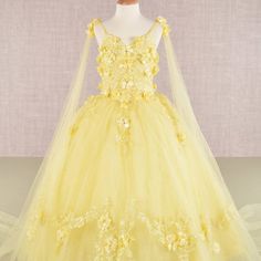 The Charming Dress Made Of Delicate Mesh Has A Structural Top Decorated With Delicate Floral Appliques, Which Together With Sparkling Rhinestones And Side Mesh Drapes Will Create A Magical Image Of A Princess. Fabric: Mesh Length: Long Colour: Yellow Neckline: Off Shoulder Silhouette: Ball Gown Sleeve: Sleeveless, Straps Back: Lace Up Skirt: Layered Embellishments: Floral Applique, Rhinestones, Lace Occasion: Romantic Date/Evening/Dinner, Wedding/Bridesmaid, Graduation, Fashion Show, Visiting Th Golden Yellow Prom Dresses, Red Sparkly Dress, Graduation Fashion, Princess Dress Fairytale, Off Shoulder Ball Gown, Sequin Ball Gown, Yellow Gown, Evening Dinner, Prom Dresses Yellow