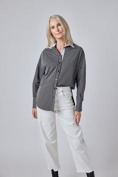 The Unexpected Stripe Top Wishlist 2024, Classic Blazer, Stripe Top, The Unexpected, Fashion Help, Personal Stylist, Denim Pants, Black Leggings, Stripes Pattern