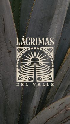 the logo for lagrimas delvalle is shown on top of a plant