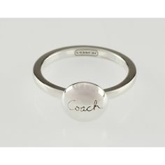 Coach Sterling Silver Dome Band Ring Size 8 Adorable! Gorgeous Sterling Silver Ring by Coach Features Small Dome Element with Script "Coach" Inscribed Size 8 Total Mass = 4.7 grams Gorgeous Gift! Reference Item #AV-5904 JP 5/12/2022 Van Nuys, Gorgeous Gift, Rings Statement, Sterling Silber, Band Ring, Sterling Silver Ring, My Jewellery, Band Rings, Statement Rings