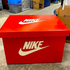 Nike Custom Shoebox For Storage Or Coffee Table This Item Will Weigh More Than The Normal Weight Therefore There May Be A Extra Shipment Cost. Nike Shoe Box, Box Coffee Table, Nike Box, Nike Custom, Sneakers Box, Normal Weight, Nike Shoe, Custom Nikes, Box Color