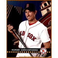 a baseball card with a man holding a bat