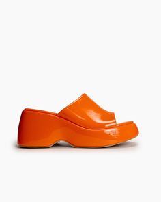 Details Women Size: US 5-11 Heel Height: 6.5 cm/2.55" Color: Orange, Red, Blue, Green, Yellow, Purple, Black, White, Silver Toe: Round Toe Material Lining Material: Microfiber Outsole Material: Rubber Upper Material: Patent leather Insole Material: Microfiber High Heel Platform Sandals, High Heel Platform, Knit Shoes, Mid Boots, High Heel Wedges, Men Loafers, Comfortable Flats, Slipper Sandals, Red Blue Green