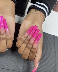 Acrylic Nails Coffin Ombre, Bedazzled Nails, Nail Board, Acrylic Toe Nails, Sassy Nails, Long Acrylic Nail Designs, Hard Nails, Blue Acrylic Nails, Claw Nails