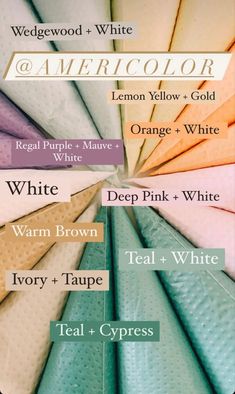 an image of different color swatches for the same fabric size as shown in this poster