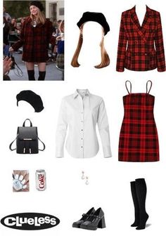 Clueless Aesthetic Outfits, Clueless Cher Outfits, Clueless Outfits Inspiration, Cher Horowitz Outfit, Cher Clueless Outfit, Cher Outfit, Cher Outfits, Clueless Fashion, Cher Horowitz