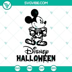 mickey mouse halloween svg cut file