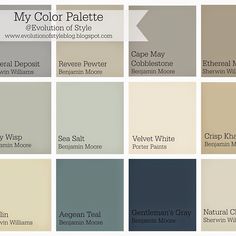 many different shades of gray paint in the same color scheme for walls and ceilinging