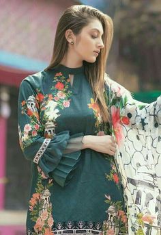 Dress Sleeves Design, Dress Sleeves, Long Kurti Designs, Pakistani Fashion Party Wear