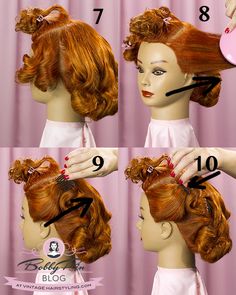 1940s Hairstyles With Hats, 1948 Hairstyles, I Love Lucy Hair Tutorial, 1940s Updo Hairstyles, 1940s Hairstyles Tutorial, 1940s Wedding Hair, 1940 Hairstyles, Fantasy Hairstyle, 1940s Hairstyles Short