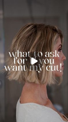 Jocelyn McClellan on Instagram: "Guess what?! I’m getting my hair cut by the incredible @chrisjones_hair and colored by the beautiful @emilycooper_hair on MONDAY 🙌🏼 What do you think I’ll be doing this time?  All this excitement has me thinking - if you are ever wanting to recreate my haircut, this is what you need to tell your stylist. No layers and minimal texturizing! This will keep the bluntness intact longer between your appointments 🥰  Have you ever considered getting a short, blunt cut?  Make sure to save this video. Share this video with your stylist cause this is what I’m asked NONSTOP   #hairtips #shorthairstyle #hairtutorial #shorthairtutorial #hairinspo #shorthairinspo #hairstyle #bobhaircut #shorthair #bluntcut" Jocelyn Mcclellan, Hair Bobs, My Haircut, Short Layered Bob Hairstyles, Layered Bob Haircuts, Hair Appointment, Short Hair Tutorial