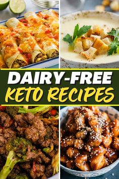 dairy - free keto recipes that are easy to make and delicious