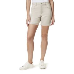 Gloria Vanderbilt Women's Amanda Relaxed Shorts-Stonewood-Size 16-New With Tags Color Is Stonewood Size Is 16 Shorts Are New With Original Tags 30152429-Yk6 Piece Together A Look You'll Love With These Women's Gloria Vanderbilt Amanda Shorts. Classic Five Pocket Style Denim Construction Fit & Sizing Zipper Fly Tapered Leg Inseam: 6" Front Rise 11 1/4" Photos Are Of Actual Item For Sale. Colors May Vary Slightly Due To Photo Quality Or Screen Resolution. Beige Bermuda Bottoms With Built-in Shorts, Neutral Bottoms With Built-in Shorts, Beige Bermuda Bottoms For Spring, Neutral Cotton Shorts, Neutral Short Bottoms For Spring, Spring Neutral Short Bottoms, Size 16 Jeans, Petite Shorts, Gloria Vanderbilt