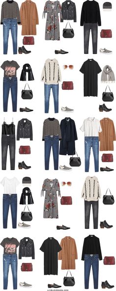 What to Pack for Edinburgh, Scotland Packing Light List Outfit Options 1-15 Scotland Outfit, Fall Travel Outfit, Travel Ireland, Outfit Options, Tokyo Street Style, Clothes And Shoes, Capsule Outfits, Mode Casual