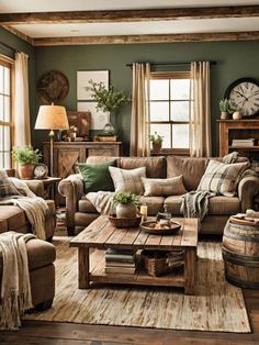 a living room filled with lots of furniture