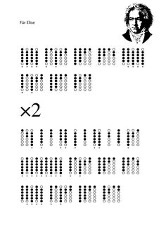 a black and white poster with numbers on it