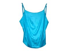 "Vintage Y2K backless tank top in metallic turquoise. Never worn still with tags.  DETAILS Best fits: Labelled size M  Condition: Very good vintage - Never worn vintage  Material: Polyester  MEASUREMENTS Taken from seam to seam while the garment is lying flat. Double the armpit, waist, and hips. Length from Top: 17\" Armpit to Armpit: 14\" Waist: 15-18\" when stretched" Blue 90s Style Tank Top For Summer, 90s Style Blue Sleeveless Tops, Retro Blue Sleeveless Top, Y2k Backless Spring Tank Top, Y2k Club Camisole Tank Top, Y2k Top, Backless Tank Top, Boho Grunge, Blue Tank Top