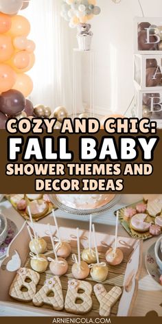 an image of baby shower themes and decorations