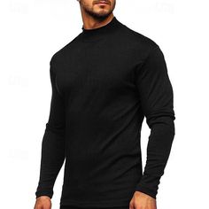 Season:Spring   Fall; Fabric:Polyester; Sleeve Length:Long Sleeve; Look After Me:Wet and Dry Cleaning,Washable; Gender:Men's; Style:Fashion,Designer,Basic; Elasticity:Micro-elastic; Tops Type:Tee Top,Tee,T shirt Tee,Long Sleeve Shirt; Occasion:Casual Daily,Going out,Street,Vacation; Age Group:Adults; Fit Type:Regular Fit; Pattern:Plain; Neckline:Turtleneck; Front page:FF; Listing Date:02/26/2024; Bust:; Length:; Shoulder Width:; Sleeve: Cotton Long Sleeve Turtleneck, Long Sleeve Cotton Turtleneck, Stretch Cotton Long Sleeve Turtleneck, Solid Cotton Long Sleeve Turtleneck, Plain Long Sleeve Cotton Turtleneck, Solid Long Sleeve Cotton Turtleneck, Winter Long Sleeve Plain T-shirt, Winter Long Sleeve Solid Color Shirt, Casual Solid Long Sleeve Turtleneck