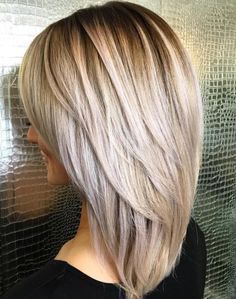 Medium Haircut With Long V-Cut Layers Hair Styles For 60+ Women, Straight Thick Hair, Medium Hairstyle, Cut Layers, Medium Layered Haircuts, Medium Layered, Top Hairstyles, Hair Help, Haircuts For Medium Hair