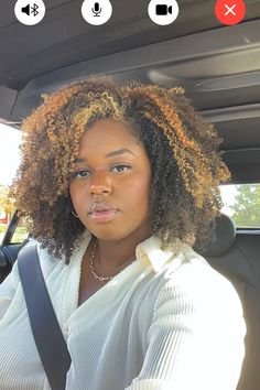 Partial Highlights 4c Hair, Natural Hair Highlights 4c, 4b Hair Color Ideas, Highlights On Type 4 Natural Hair, Highlights Type 4 Hair, Afro Highlights Black Women, Dark Brown Afro Hair Color 4c, Hair Color On Natural Hair, Balayage 4c Hair