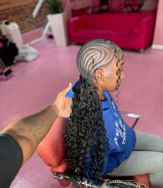 Small Cornrows, Winter Hairstyle, Braiding Hairstyles, Braided Hairstyles For Black Women Cornrows, Beautiful Black Hair, Birthday Hairstyles, Black Ponytail Hairstyles, Feed In Braids Hairstyles, Quick Natural Hair Styles