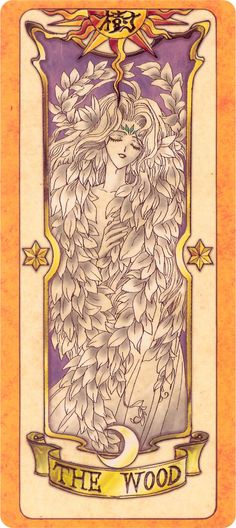 a tarot card with an angel on it