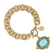 Susan Shaw Venetian Glass Bee Chain Bracelet - Susan Shaw Jewelry Chunky Gold Bracelet, Susan Shaw, Bee Bracelets, Coin Bracelet, Bee Necklace, Handmade Jewelry Designs, Venetian Glass, 24kt Gold, Cross Bracelet