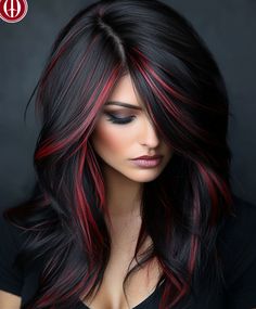 Top 51 Fall Hair Colors for Dark Hair: Bold & Beautiful Ideas - AskNaij Hair Colour Fall 2024, Dark Color Hair Dye, Hair Colors For Tan Skin And Brown Eyes, Black Hair Color With Highlights, Dark Red And Blonde Hair, Hair With Honey Highlights, Streak In Hair, Dark Caramel Hair, Honey Highlights