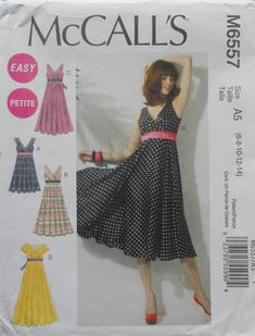 a women's dress and top sewing pattern