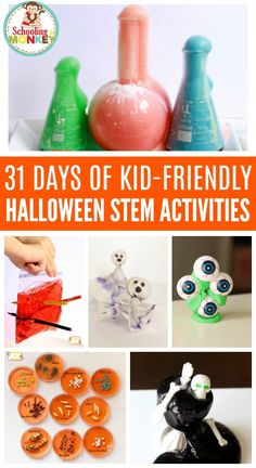 These Halloween science experiments and Halloween STEM activities are the perfect way to learn with the printable Halloween STEM challenge calendar! #halloween #halloweenactivities #stemed #stemactivities #stem #scienceexperiments Halloween Stem Activities For Kids, Stem Activities For Kids, Fun Stem Activities