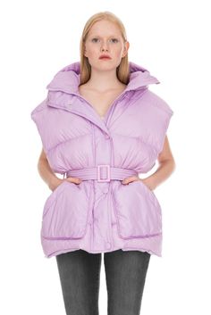 MAURI CRISTAL MICHLIN VEST Down Puffer Coat, Funnel Neck, Puffer Vest, Puffer Coat, Funnel, Oversized Fits, Down Jacket, Puffer, Winter Jackets