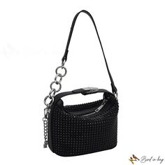 Bird in Bag - Bag female new fashion diamond encrusted shoulder handbag casual popular leisure chain crossbody bag Party Shoulder Bag With Chain And Top Handle, Top Handle Chain Shoulder Bag For Party, Trendy Rhinestone Clutch Shoulder Bag, Trendy Rhinestone Crossbody Shoulder Bag, Trendy Rhinestone Clutch Bag, Trendy Rhinestone Crossbody Bag, Chic Rhinestone Crossbody Bag, Trendy Shoulder Evening Bag For Night Out, Trendy Rhinestone Shoulder Evening Bag