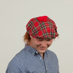 A great party hat to wear to your next Scottish party or Highland Games festival! This Scottish hat garnished with brown hair real Scotsman! One size fits most heads. 100% polyester. Approximate Dimensions (Length x Width x Height): 11.5x8x8" Material Type: Polyester Product Disclaimer: Product color may slightly vary due to photographic lighting sources or your monitor settings. Scotish Hats, Scottish Party, Brown Hair Wig, Scottish Hat, Highland Games, Red Tartan, Party Hat, Hair Wig, Photographic Lighting