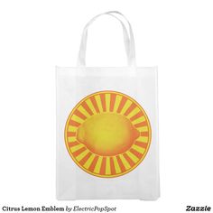 Citrus Lemon Emblem Lemon Bag