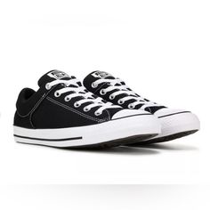 Converse Unisex Chuck Taylor High Street Ox Skate Shoes In Black Men’s Sz10 Nwt Size Mens 10 Womens 12 New With Box Bring Out Classic Style With The Converse Chuck Taylor All Star High Street Ox Sneaker. Canvas Upper In A Low Top Sneaker Style With A Cap Toe Lace-Up Closure Padded Collar And Tongue Contrast Stitching Detail Canvas Lining Padded Footbed Vulcanized Midsole Durable Rubber Outsole Black Sports Canvas Shoes With Rubber Sole, Black Canvas Sports Shoes With Rubber Sole, Black Canvas Shoes With Rubber Sole For Sports, Classic Black Sneakers With Rubber Toe Cap, Converse Canvas Shoes For Sports, Black Low-top Sneakers With Rubber Toe Cap, Black Canvas Shoes With Rubber Toe Cap For Sports, Classic Black Canvas Sports Shoes, Classic Black Canvas Shoes For Sports