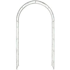 a white metal arch on a white background