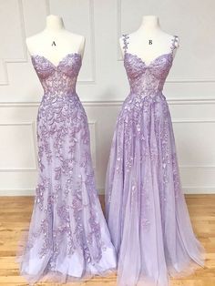 Purple Sweetheart Neck Lace Long Prom Dresses, Purple Lace Graduation Dress Purple Formal Dress, Baju Kahwin, Lace Long Prom Dress, Purple Evening Dress, Robes Glamour, Formal Dresses Graduation, Cheap Prom Dresses Long, Purple Prom, Purple Dresses