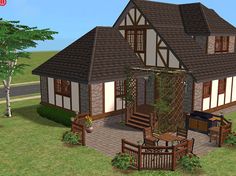 The Sims 2, Tudor Style, The Tudor, Minecraft Designs, Sims 4 Houses, Sims House