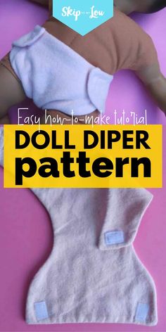 an easy to make doll diaper pattern for dolls