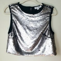 Gold And Black Sequin Stella Luce Sequin Top. Sleeveles With Zipperback, New From Tjmaxx, Some Sequin Missing Near Zipper See Photo..Reflected In Price #Stellaluce # Sleeveless #Sequin Chic Sequined Sleeveless Blouse, Chic Sleeveless Sequin Blouse, Chic Sleeveless Sequined Crop Top, Chic Sleeveless Blouse Crop Top For Night Out, Chic Sleeveless Crop Top For Night Out, White Camisole Top, Red Tunic Top, Black Mesh Bodysuit, Black Lace Bodysuit