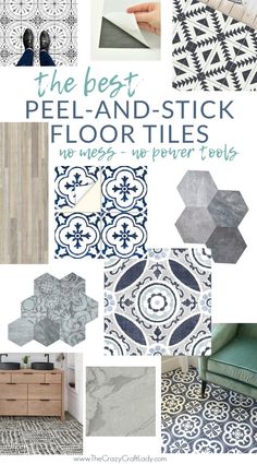 the best peel - and - stick floor tiles we've ever seen, perfect for floors