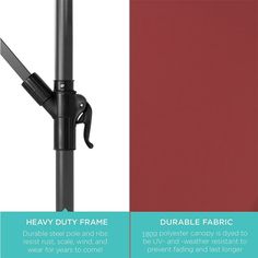 the heavy duty frame is available in three different colors and sizes, including red or black