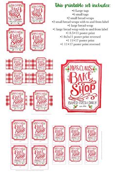 the printable instructions for baking cupcakes are shown in red and white checkered paper