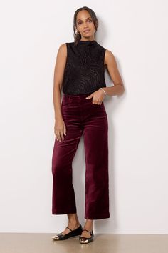 Velvet Wide Leg Pants For Work, Fall Velvet Workwear Pants, Velvet Workwear Pants For Fall, Fall Velvet Wide Leg Pants, Chic Velvet Wide Leg Pants For Work, Chic Velvet Wide Leg Pants, High-waisted Velvet Pants For Fall, Velvet Pants For Night Out In Fall, Velvet Pants For Fall Night Out