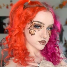 ig; maddys.makeup Butterfly Makeup, Makeup Stuff, Aesthetic Makeup, Eyeliner, Makeup, Pins, Make Up