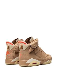 Jordan x Travis Scott Air Jordan 6 Retro SP "British Khaki Promo Sample" Sneakers - Farfetch Air Jordan 6 Travis Scott, Travis Scott Sneakers, Air Jordan 6 Retro, British Khaki, Jordan 6 Retro, 8 Bits, Air Jordan 6, Jordan 6, Travis Scott