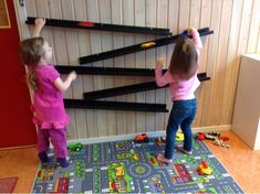 Wall Track For Cars, Car Track On Wall, Wall Race Track, Wall Car Track, Car Bunk Bed, Car Bed Aesthetic, Car Bedroom Ideas, Car Playroom, Car Bedroom Decor